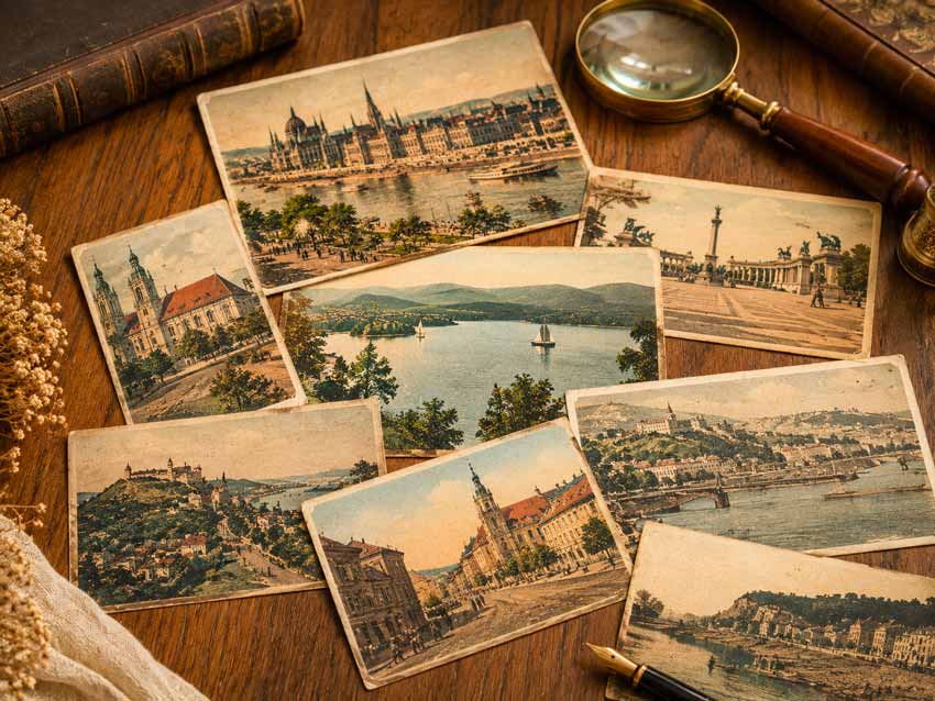 Historische Ansichtskarten Ungarn Sammlung mit alten Budapest und Balaton Postkarten