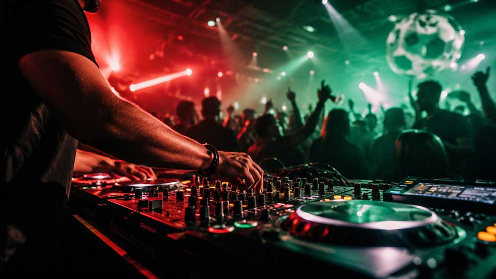DJ Kay sorgt bei der WM Afterparty im Atemlos für Musik