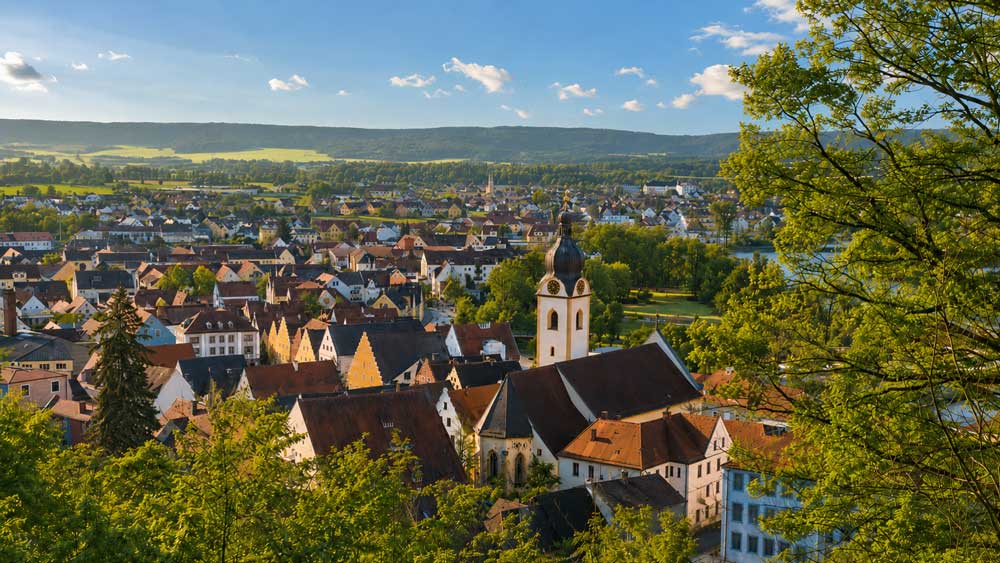 Panoramablick vom Schwammerling Schwandorf über das Naabtal