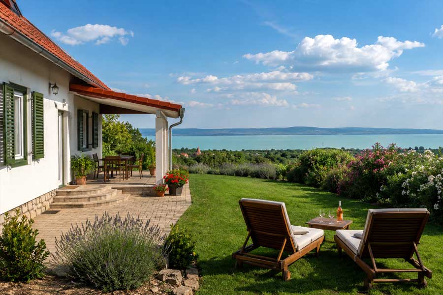 Ferienhaus am Balaton – Ferienwohnung mit Seeblick am Plattensee in Ungarn