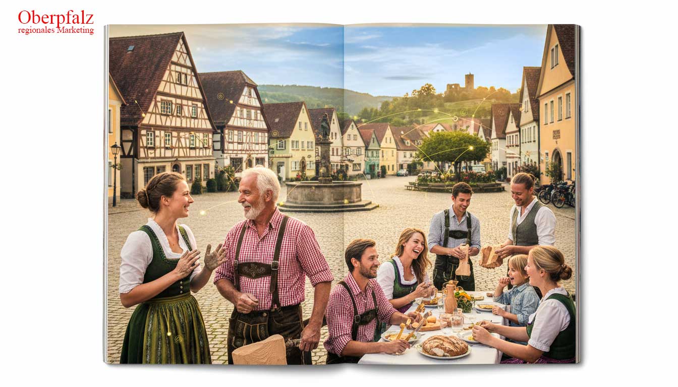 Menschen aus der Oberpfalz als Symbol für Community, Austausch und digitale Nachbarschaft