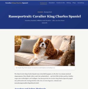Rasseportrait des Cavalier King Charles Spaniel – Aussehen, Charakter und Besonderheiten